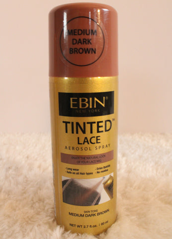 12 EBIN Tinted Lace Aerosol Spray for Lace Wigs Light Warm Brown