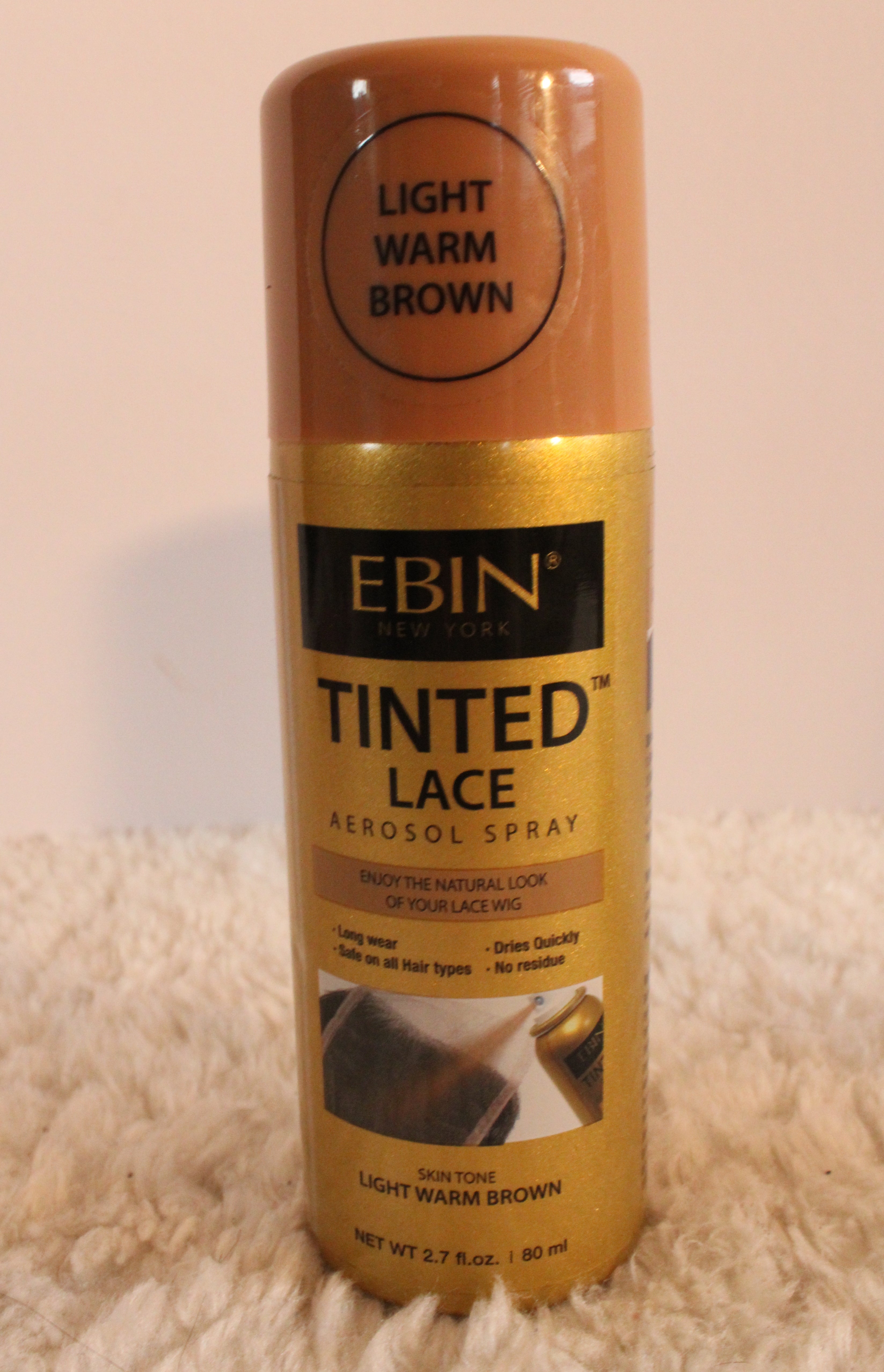 Ebin Medium Brown Tinted Lace Aerosol Spray
